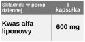 ALA 600 mg - kwas alfa liponowy, 60 kapsułek, Medica Herbs ALA 600 mg - kwas alfa liponowy, 60 kapsułek, Medica Herbs