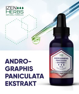 Andrographis paniculata - ekstrakt mikrocząsteczkowy, 50 ml, krople, Izen Herbs Organis