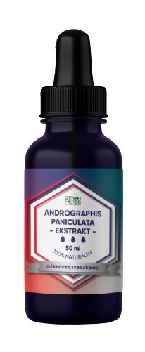 Andrographis paniculata - ekstrakt mikrocząsteczkowy, 50 ml, krople, Izen Herbs Organis Andrographis paniculata - ekstrakt mikrocząsteczkowy, 50 ml, krople, Izen Herbs Organis
