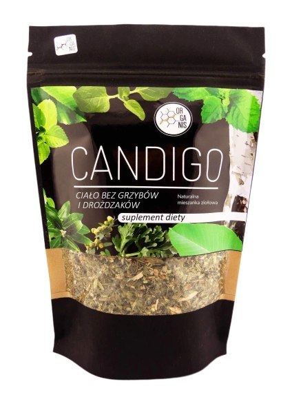 Candida Albicans - CandiGo zioła lecznicze, 100 gram, Organis