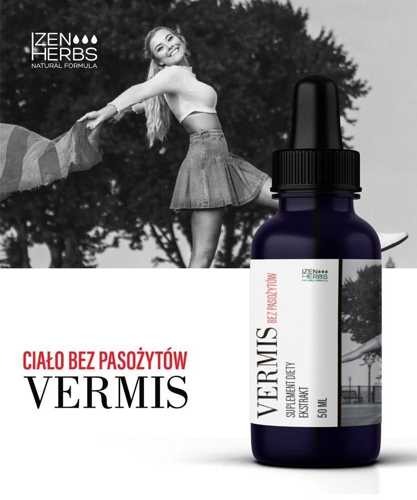 Ciało bez pasożytów - Vermis dla dorosłych- ekstrakt, 50 ml, Izen Herbs Organis