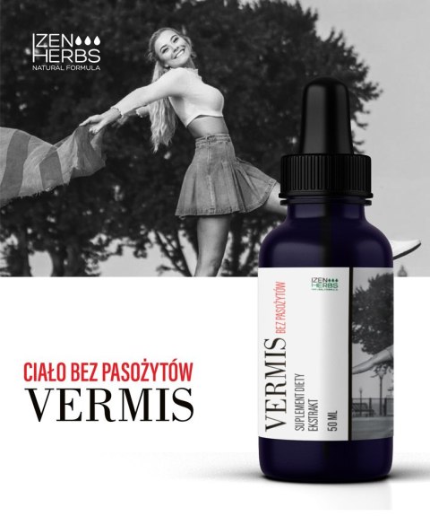 Ciało bez pasożytów - Vermis dla dorosłych- ekstrakt, 50 ml, Izen Herbs Organis Ciało bez pasożytów - Vermis dla dorosłych- ekstrakt, 50 ml, Izen Herbs Organis