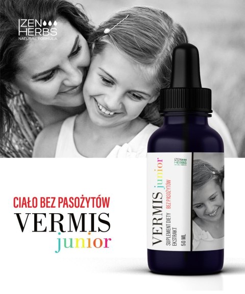 Ciało bez pasożytów - Vermis dla dzieci- ekstrakt, 50 ml, Izen Herbs Organis