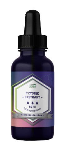 Czystek - ekstrakt mikrocząsteczkowy, 50 ml, krople, Izen Herbs Organis Czystek - ekstrakt mikrocząsteczkowy, 50 ml, krople, Izen Herbs Organis