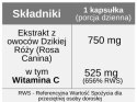 Dzika Róża 750 mg - naturalna witamina C, 120 kapsułek vege