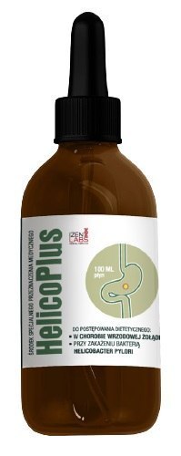 HelicoPlus - Helicobacter Pylori - żołądek - 100 ml, krople, Organis HelicoPlus - Helicobacter Pylori - żołądek - 100 ml, krople, Organis