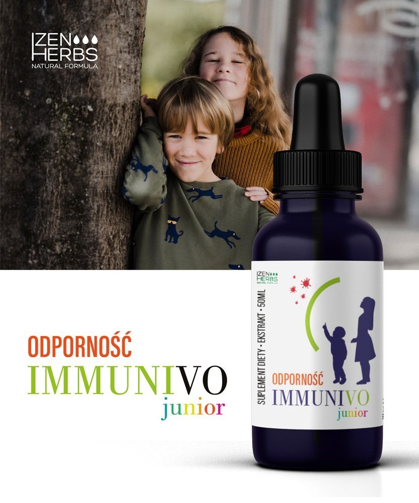 Immunivo Odporność dla dzieci, 50 ml, Izen Herbs, Organis