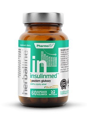 Insulinmed - poziom glukozy, 60 kapsułek, Pharmovit Herballine Insulinmed - poziom glukozy, 60 kapsułek, Pharmovit Herballine