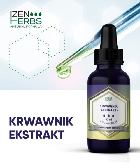 Krwawnik - ekstrakt mikrocząsteczkowy, 50 ml, krople, Izen Herbs Organis Krwawnik - ekstrakt mikrocząsteczkowy, 50 ml, krople, Izen Herbs Organis