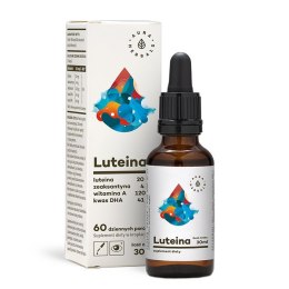 Luteina + Witamina A + DHA + Zeaksantyna, w kroplach, 30 ml, Aura Herbals