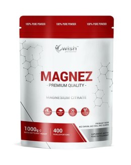 Magnez w proszku (Cytrynian Magnezu) 1kg, proszek wege, Wish