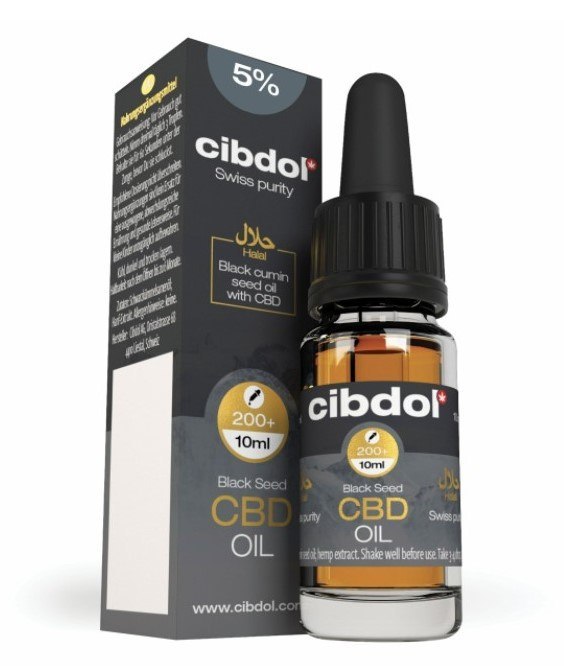 Olejek z czarnuszki + CBD 5%, 10 ml, Cibdol Olejek z czarnuszki + CBD 5%, 10 ml, Cibdol