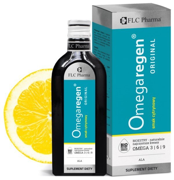 OmegaRegen Original, (Omega 3 w płynie) cytrynowy, 250 ml