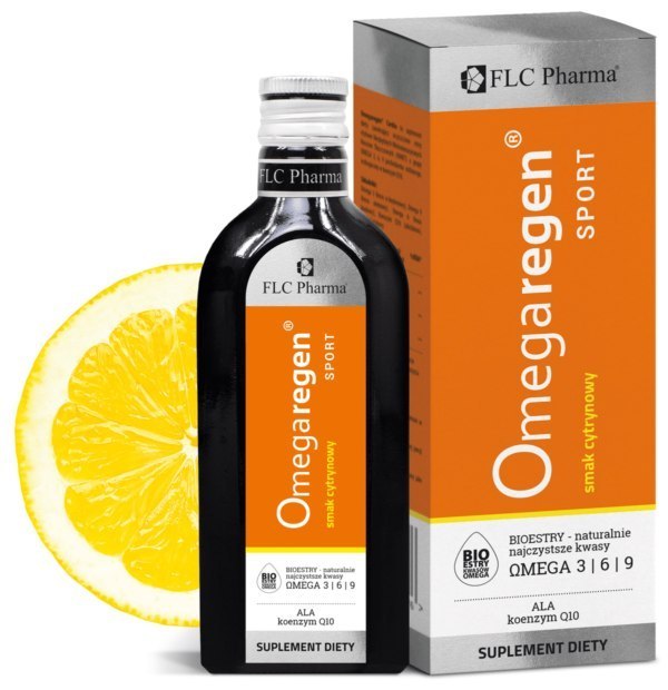 OmegaRegen Sport (Omega 3 + koenzym Q10 w płynie) cytrynowy, 250 ml OmegaRegen Sport (Omega 3 + koenzym Q10 w płynie) cytrynowy, 250 ml