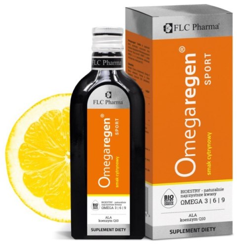 OmegaRegen Sport (Omega 3 + koenzym Q10 w płynie) cytrynowy, 250 ml