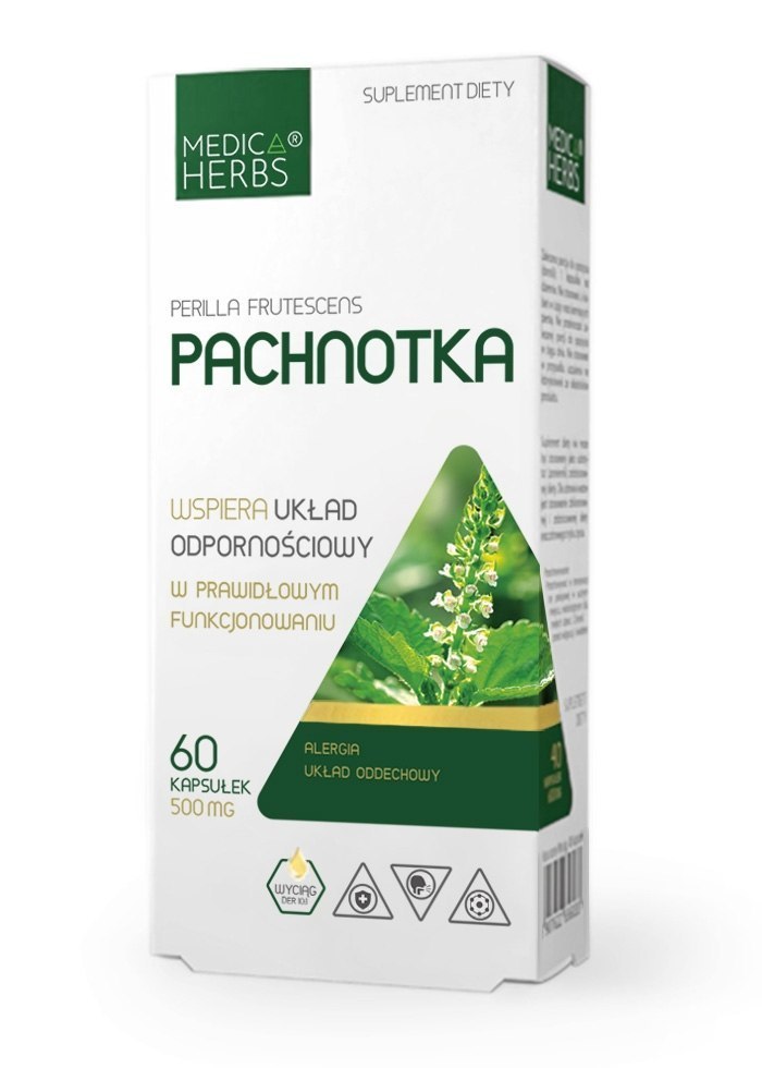 Pachnotka 500 mg, Perilla frutescens, 60 kapsułek, Medica Herbs