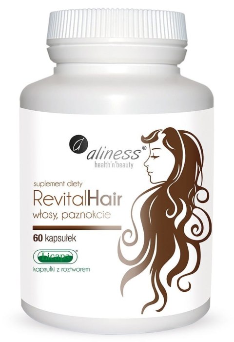 RevitalHair włosy, paznokcie, 60 kapsułek wege, Aliness