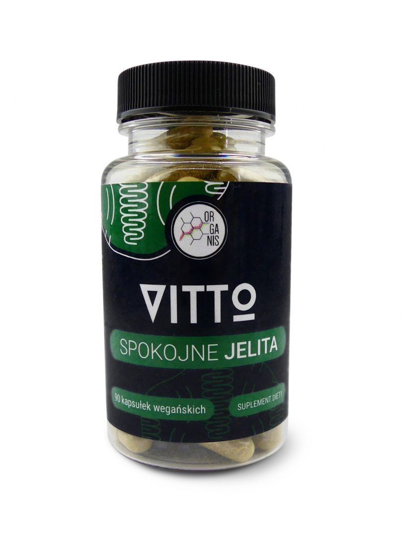 Spokojne jelita - Vitto - kapsułki ziołowe, 90 kapsułek, Organis