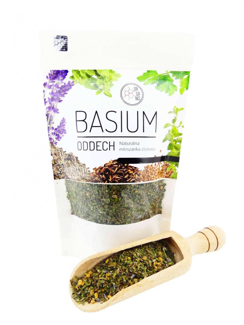 Świeży Oddech - Basium - mieszanka ziół leczniczych, 120 g, Organis