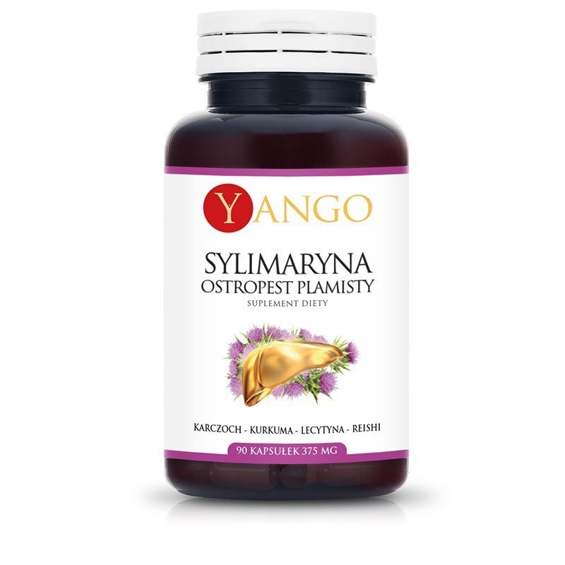 Sylimaryna - ekstrakt z ostropestu, 90 kapsułek wege, Yango