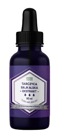 Tarczyca bajkalska - ekstrakt mikrocząsteczkowy, 50 ml, krople, Izen Herbs Organis Tarczyca bajkalska - ekstrakt mikrocząsteczkowy, 50 ml, krople, Izen Herbs Organis
