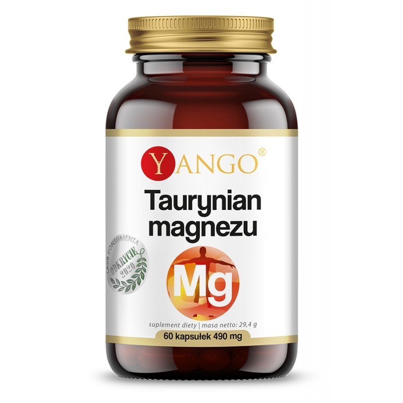 Taurynian magnezu, 60 kapsułek, Yango