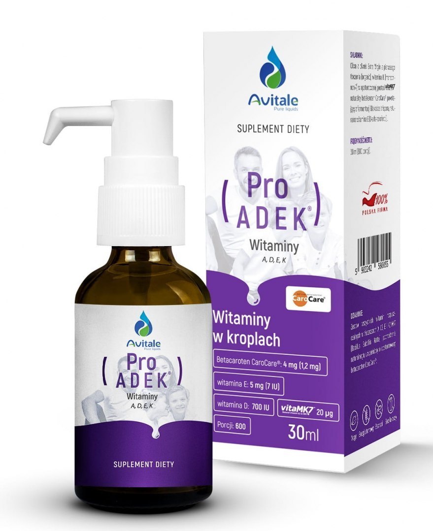 Witamina proADEK w kroplach, 30 ml, Aliness Avitale Witamina proADEK w kroplach, 30 ml, Aliness Avitale