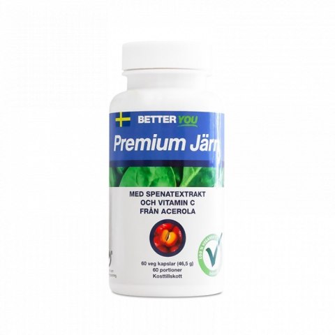 Żelazo Premium, 60 kapsułek, Better You Żelazo Premium, 60 kapsułek, Better You