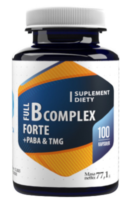 B complex Full + PABA + TMG (B-complex), 100 kapsułek, Hepatica