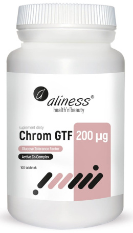 Chrom GTF 200 µg Active , 100 tabletek, Aliness
