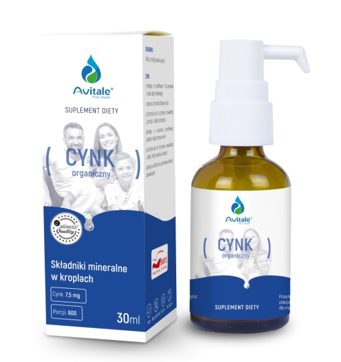 Cynk - glukonian cynku - 15 mg, 30 ml, Aliness Avitale