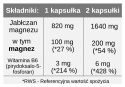 Jabłczan magnezu 100 mg z B6 (P-5-P), 100 kapsułek wege, Aliness