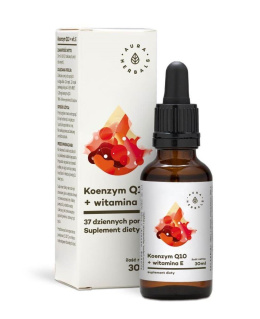 Koenzym Q10 + witamina E, krople, 30 ml, Aura Herbals