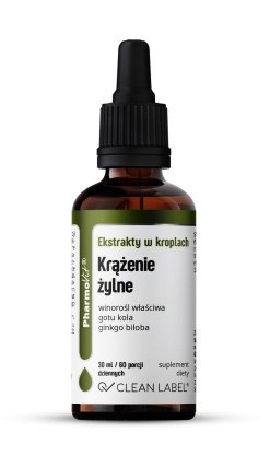 Krążenie żylne - ekstrakt w kroplach, 30 ml, Pharmovit Krążenie żylne - ekstrakt w kroplach, 30 ml, Pharmovit