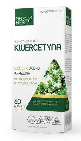 Kwercetyna 418 mg, 60 kapsułek, Medica Herbs