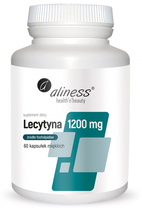 Lecytyna 1200 mg, 60 kapsułek, Aliness