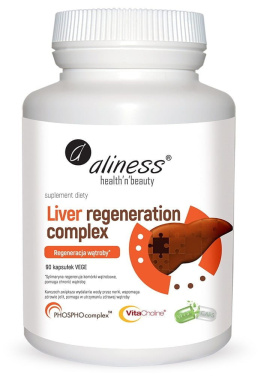 Liver Regeneration Complex, Regeneracja wątroby, 90 kapsułek wege, Aliness