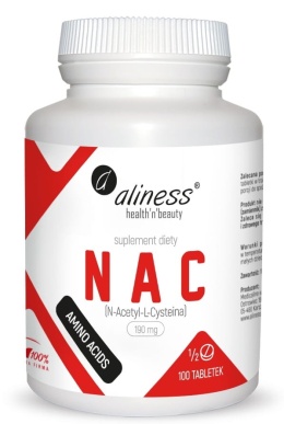 NAC N-Acetyl-L-Cysteina 190 mg, 100 tabletek, Aliness