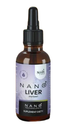 Nano Liver - Zdrowa Wątroba, 8 ekstraktów ziołowych, 50 ml, Sati Labs