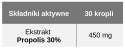 Nano PROPOLIS 30%, 50 ml, potrójna ekstrakcja, bez alkoholu, od 3 roku życia, Sati Labs