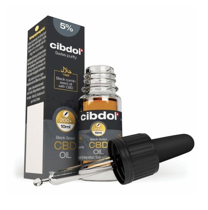Olejek z czarnuszki + CBD 5%, 10 ml, Cibdol Olejek z czarnuszki + CBD 5%, 10 ml, Cibdol