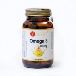 Omega 3 1000 mg, EPA DHA Witamina E, 60 kapsułek, Yango