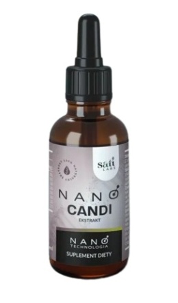 Organizm bez Candida Albicans - Nano Candi - 8 ekstraktów ziołowych, 50 ml, Sati Labs