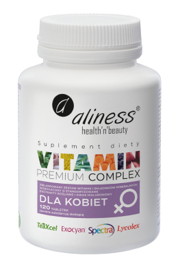 Premium Vitamin Complex (Multiwitamina) dla kobiet, 120 tabletek, Aliness