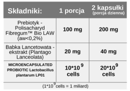 Probiobalance Lactobacillus plantarum LP01, 10 miliardów żywych bakterii, 30 kapsułek wege, Aliness
