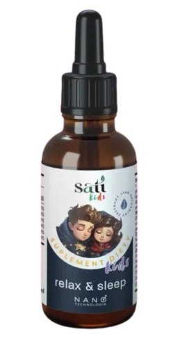 Relaks & Sen dla Dzieci, Nano Kids, 4 ekstrakty ziołowe, 50 ml, Sati Labs
