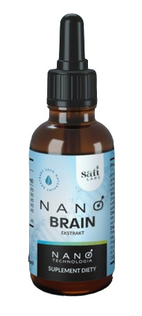Sprawny mózg - Nano Brain, 6 ekstraktów ziołowych, adaptogeny, 50 ml, Sati Labs