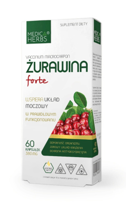 Żurawina Forte, 60 kapsułek, Medica Herbs